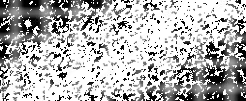 Aufkleber Vector gradient background. Falling pixels. Abstract mosaic.