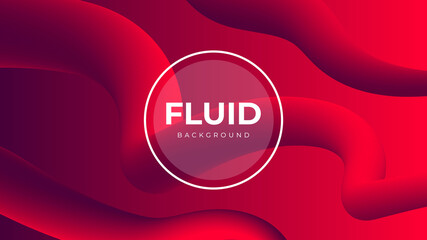 red colorful Abstract liquid wavy shapes futuristic banner. Liquid shapes gradient background template. Modern beautiful fluid background design