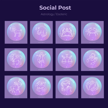 Social Post astrology esoteric zodiac signs