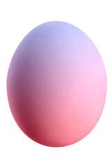 Large picture of an easter egg with rainbow colors.