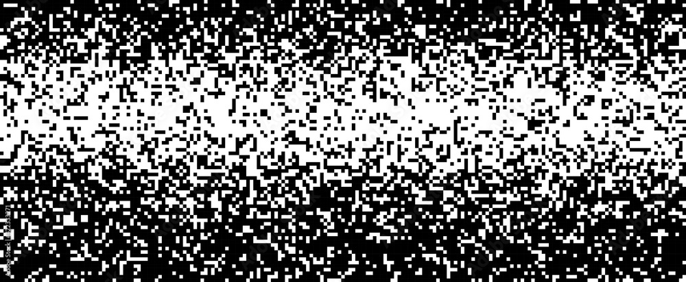 Poster vector gradient background. falling pixels. abstract mosaic.