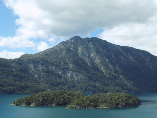 Obraz premium Unique views from the viewpoint on the way to Cerro Tronador, Bariloche, Argentina