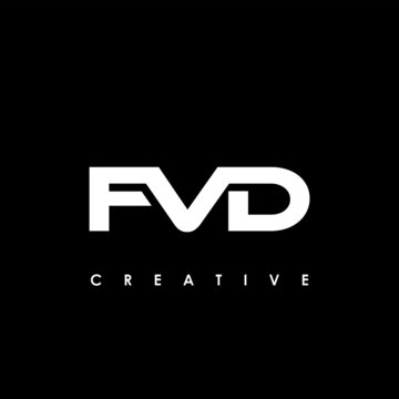 FVD Letter Initial Logo Design Template Vector Illustration