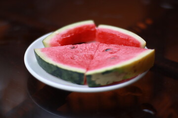 sweet juicy watermelon slices