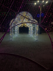 tunnel in the night