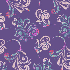 Paisley Ornamental seamless pattern. Vector fabric background