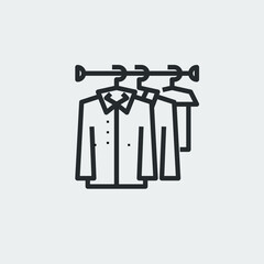 wardrobe icon sign vector