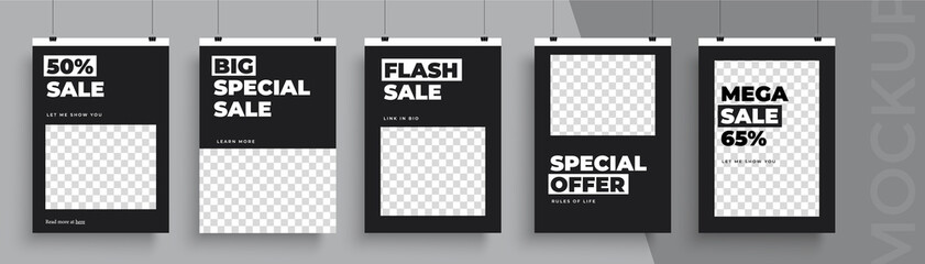 Sale poster template. Easy to adapt to brochure, annual report, magazine, poster, card, corporate presentation, portfolio, flyer, banner, website, app