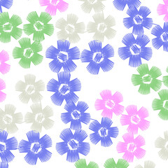 Vector illustration of a beautiful floral bouquet. Liberty style. fabric, covers, manufacturing, wallpapers, print, gift wrap.