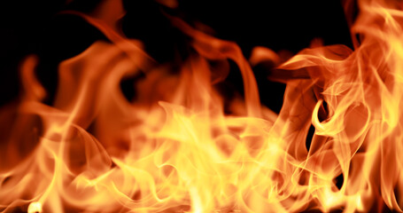 closeup Fire flame abstract background