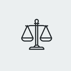 scales of justice icon sign vector