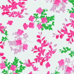 Vector illustration of a beautiful floral bouquet. Liberty style. fabric, covers, manufacturing, wallpapers, print, gift wrap.