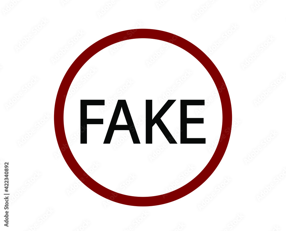 Poster no fake vector icon. editable stroke. linear style sign for use on web design and mobile apps, logo.
