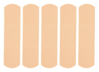Adhesive plaster isolated on white background. The medicine.