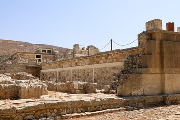 The archaeological site of Knossos, in Crete, Greece