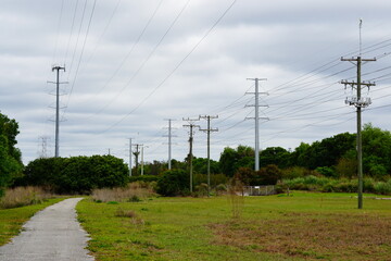 High voltage electric power line	