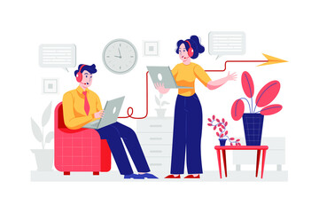 Experience using call service from different place and time users