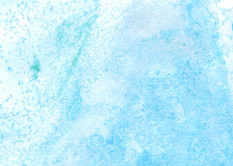 Abstract art background blue liquid paint streaming over surface watercolor technique illustration