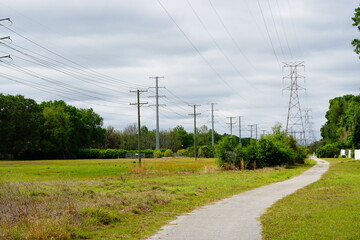High voltage electric power line	