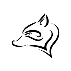 Black and white line art of raccoon head. Good use for symbol, mascot, icon, avatar, tattoo, T Shirt design, logo or any design you want.