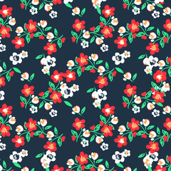 Vector illustration of a beautiful floral bouquet. Liberty style. fabric, covers, manufacturing, wallpapers, print, gift wrap.