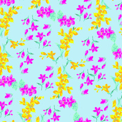 Fototapeta na wymiar Vector illustration of a beautiful floral bouquet. Liberty style. fabric, covers, manufacturing, wallpapers, print, gift wrap.