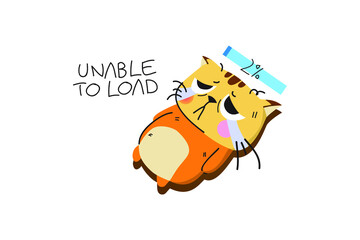 Error State, Empty State Vector Illustration concept. Flat illustration isolated on white background.