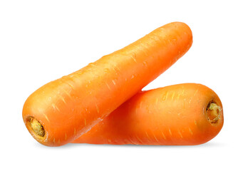 Carrot isolated on white. carrot clipping path