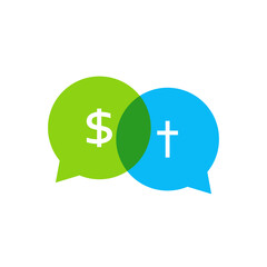 Church fundraiser icon. Clipart image isolated on white background