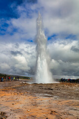Strokkur Geysire auf Island