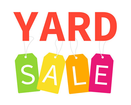 Yard sale poster. Clipart image