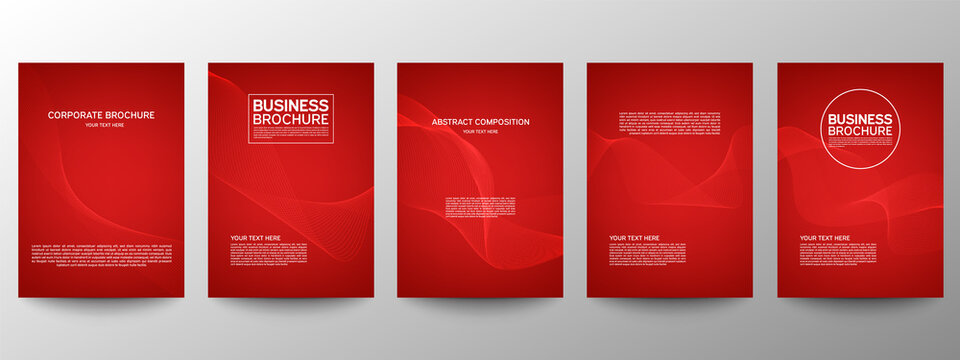 Cover geometric minimal. Set. Vector abstract line pattern for poster design. Set of templates for business brochures. Cool gradients. Graphic pattern for annual album backdrop.
