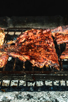 meat on the grill