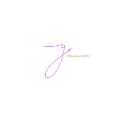 ya initial handwriting or handwritten logo for identity