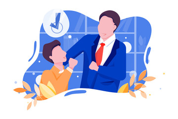 Got the Job Vector Illustration concept. Flat illustration isolated on white background.