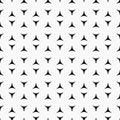 Black Thorns. Vector Pattern. Simpre Thorns Pattern.