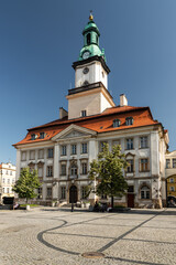 Fototapeta na wymiar a baroque-classicist building erected on the square in Jelenia Gora 