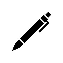 pen icon design,glyph style, vector eps10