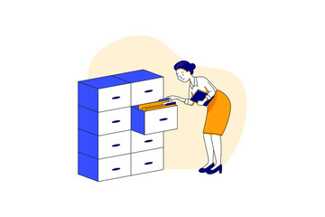 Education Vector Illustration concept. Flat illustration isolated on white background.