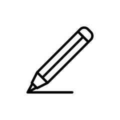 Obraz premium Pencil icon design, outline style, vector eps10