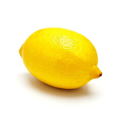 lemon close-up isolate on white background