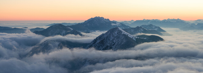 Bergpanorama am Walchensee