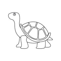 turtle line icon vector symbol illustration