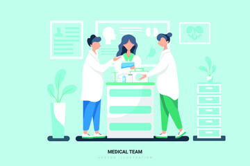 Medical Team - Medical Illustration Concept