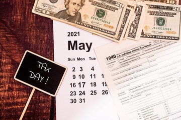 May 17, 2021 is the deadline for filing 1040 tax forms.