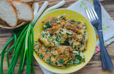 omelet with fresh herbs