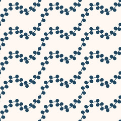 Abstract seamless pattern with leaves