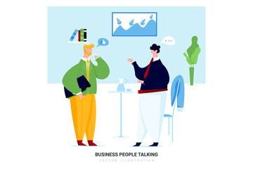 Business People Talking Vector Illustration concept. 