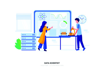 Data Scientist Illustration Concept