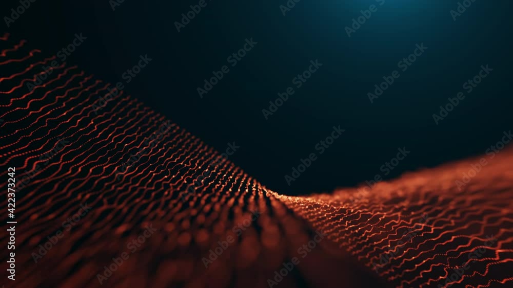 Aufkleber abstract lines with random colors with slow camera movement motion graphic background. simple digita